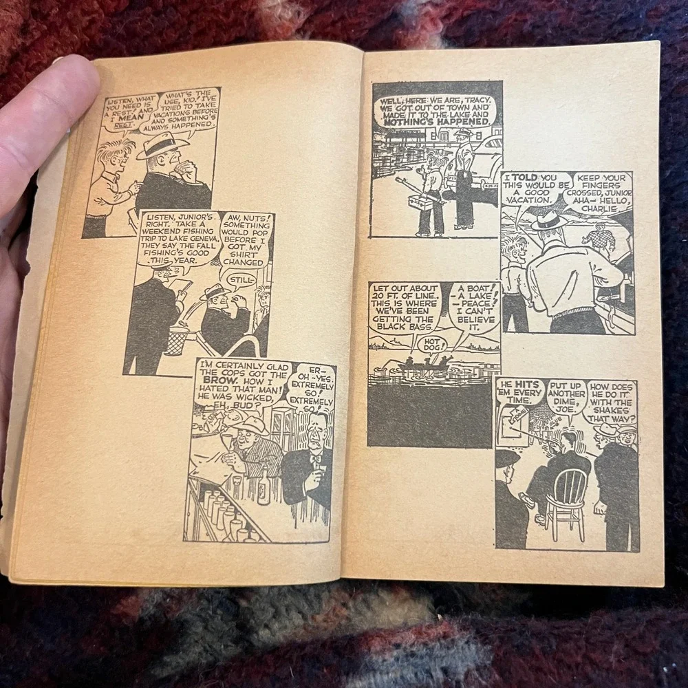 VTG 1975 Dick Tracy Book Snowflake & Shaky Black‎ Pearl Greatest Cases #2 Gould